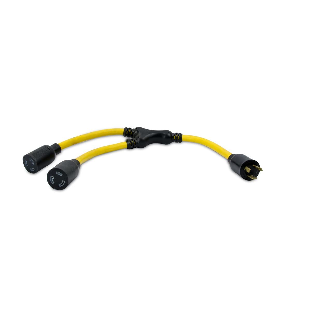 Coleman Cable 09022 12/3 Generator Cord Adapter Splitter L5-20P to